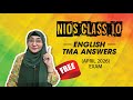 NIOS Class 10 English (202) SOLVED TMA 2025–26 | Free NIOS TMA Solution 2026 #nios #niostma2026
