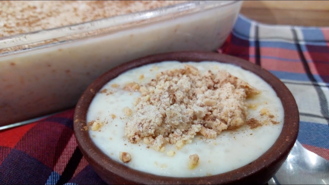 ARROZ DOCE COM PAÇOQUINHA (POR FERNANDO COUTO)
