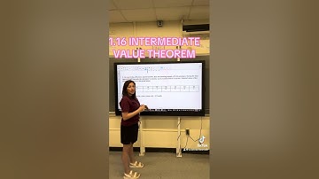 1.16 - Intermediate Value Theorem (IVT)