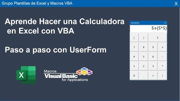 Aprende HACER una CALCULADORA en EXCEL con Macros VBA