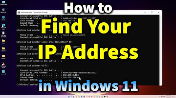 Windows 11 - How to Find Your IP Address