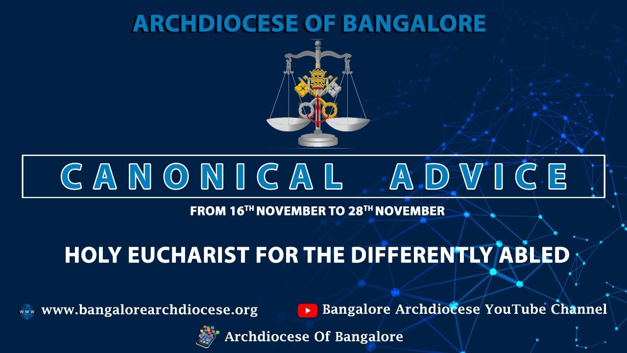 Canon Law Q&A Series Holy Eucharist for the Differently Abled 16.11. 2020 YouTube