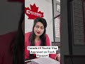 Canada 🇨🇦 Tourist Visa Approved on Fresh Passport #canadavisa #bluebirdtrivo