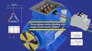 Starting a Three-Phase Motor with a Single-Phase Power Supply | Connecting a Capacitor to a Motor