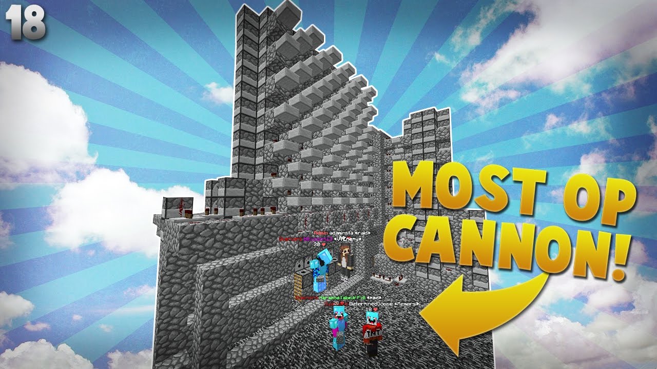 GOD CANNONER GETS CAUGHT ON RAID! - Minecraft Factions #18