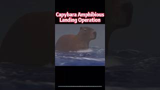 Capybara Amphibious Landing operation #didyouknow #knowledge #shorts #fyp #science