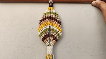Macrame Wall Hanging Tutorial | Small Macrame Wall Hanging for Beginners | DIY Macrame Wall Hanging