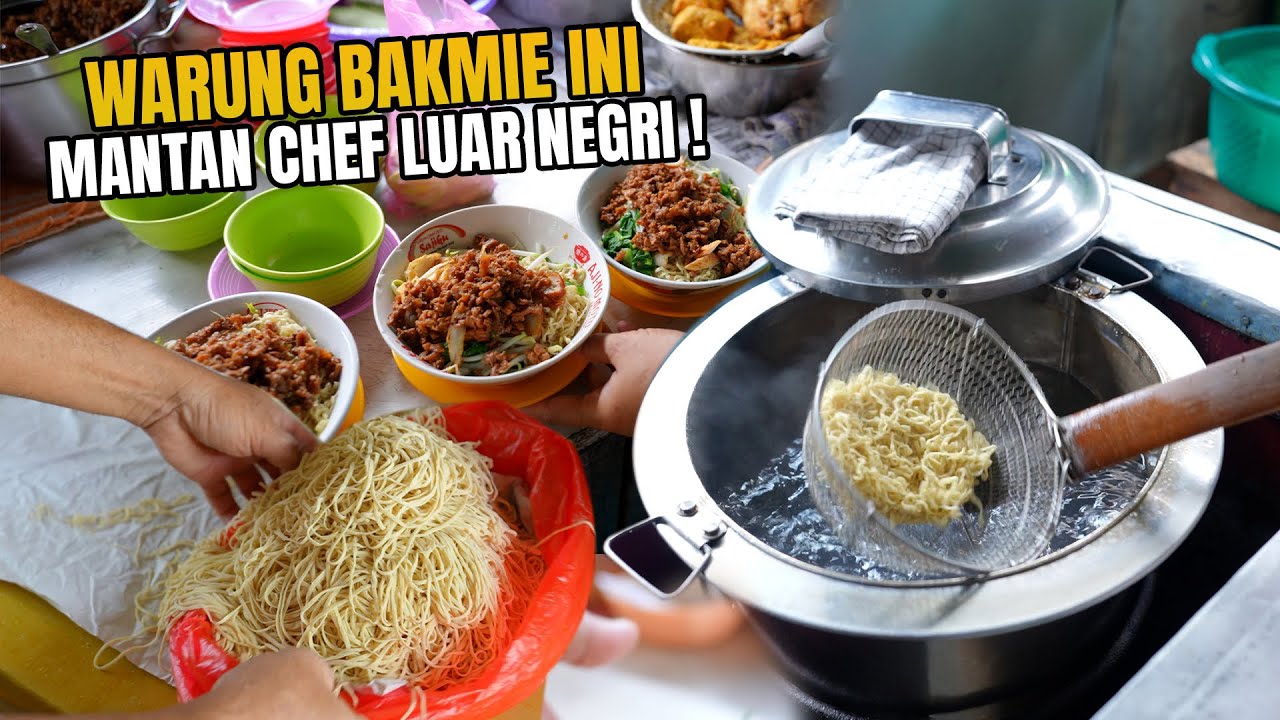 DATANGI WARUNG BAKMIE AHIN, TERNYATA SEORANG MANTAN CHEF DI LN!