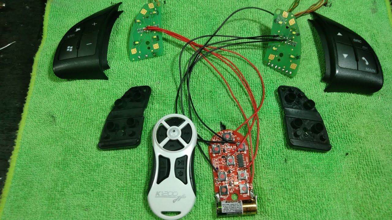 Comando de som do volante com controle de longa distância😎