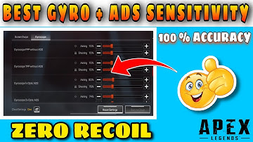 BEST PRO SENSITIVITY SETTING (ADS+GYRO) APEX LEGENDS MOBILE  #apexlegendsmobile #bestsensitivity