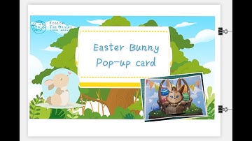 How to make Easter Bunny pop-up card super easy/ 3D Easter card | with free template
