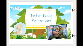How to make Easter Bunny pop-up card super easy/ 3D Easter card | with free template