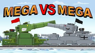 Railway Battle Of The Mega Tanks Cartoons About Tanks