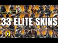 ALL 33 RAINBOW SIX SIEGE ELITE SKINS - MVP ANIMATIONS - OFFICIAL RELEASED + TACHANKA & BUCK ELITE