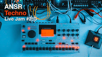 ANSR - Techno Live Jam - 213 with Elektron Machinedrum MKII UW+ & Eurorack Modular