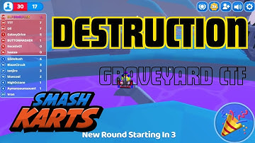 Smash Karts Mayhem - Graveyard CTF Destruction Team!