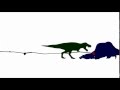 Fight arena  tyrannosaurus rex vs spinosaurus aegypticus