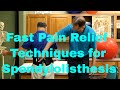 Fast Pain Relief Techniques for Spondylolisthes (Real Patient Treatments & Exercise)