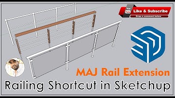 How to Use MAJ Rail Extension in Sketchup || Sketchup Tutorial 2023