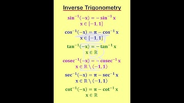 Inverse Trigonometric Formulas -3