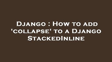 Django : How to add 