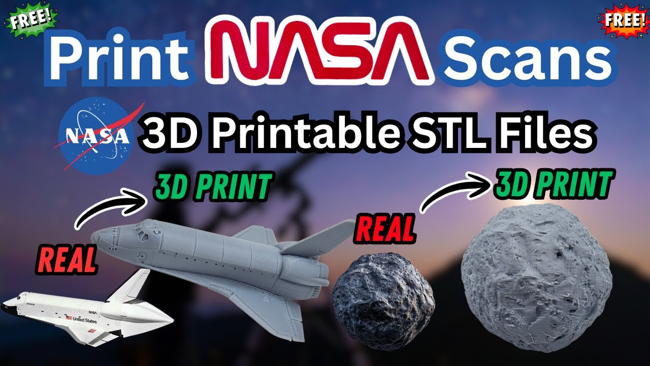 Nasa 3d Model Library How to 3D Print NASA’s Official Models (Free NASA STL Files) - YouTube