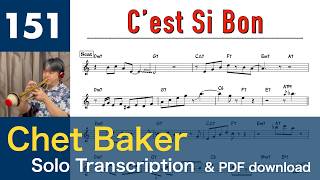 Cest Si Bon (1987) - Chet Baker Trumpet Solo Transcription 151