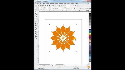 flower design in corel draw| How to Circle Flower Design | Basic CorelDraw in Hindi