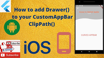 How to add a drawer to ClipPath AppBar - Flutter (dart)