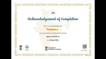 How get the Training Certificate for Completion of COVID-19 in DIKSHA App.