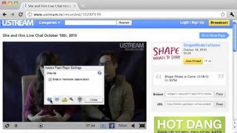 Fix for jittery flash video on Mac