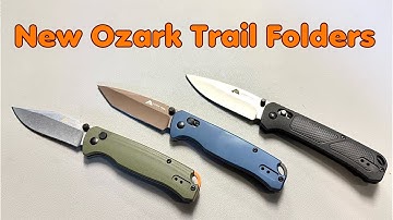 New! Ozark Trail Knives: 14c28n - Button Lock & More !