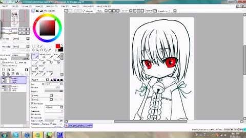 SAI Coloring Tutorial: Part 1.
