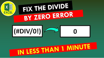 How to Fix the Divide by Zero Error in Microsoft Excel | IFERROR Function & Formula #shorts