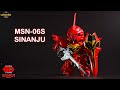 Sd gundam exstandard  msn06s sinanju  asmr unboxing and build