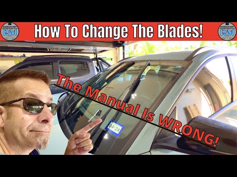 How To Change Wiper Blades On The Hyundai Santa Cruz..Manual Is WRONG