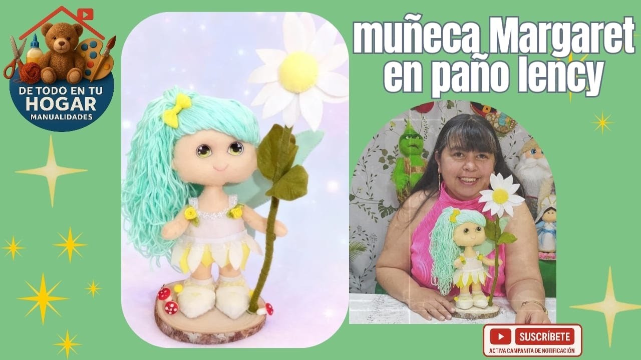 REALIZA MUÑECA HADA MARGARET EN PAÑO LENCY - DE TODO EN TU HOGAR