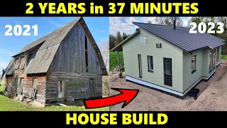 : 2 YEARS Timelapse - House is Built in 37 MINUTES