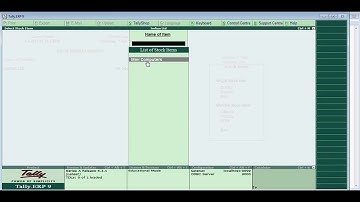 How to edit and alter stock items in tally ERP9