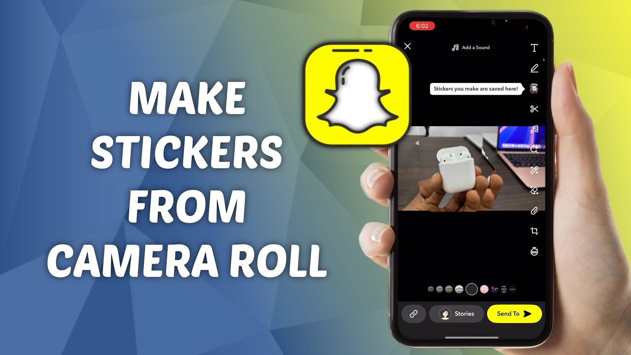 How to Make Stickers from Camera Roll on Snapchat - YouTube