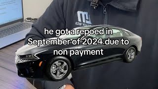 He got his Kia repossessed and wants a BMW now, but his mom said NO‼️