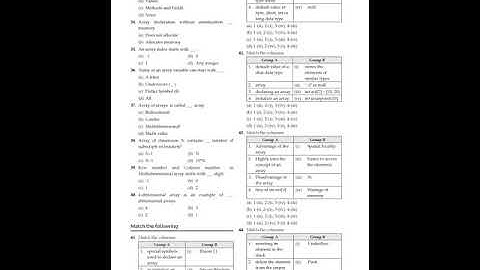 ISC (12th) Computer Science 2021-22 : ARRAYS  MCQs Question Bank(10videos uploaded)
