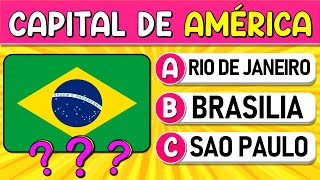 Adivina las '35 CAPITALES DE AMÉRICA' | ¿Cuántas CAPITALES AMERICANAS Reconoces? | Reto Geografía