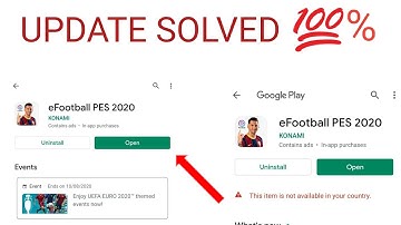 HOW TO SOLVED UPDATE IN PES 2020