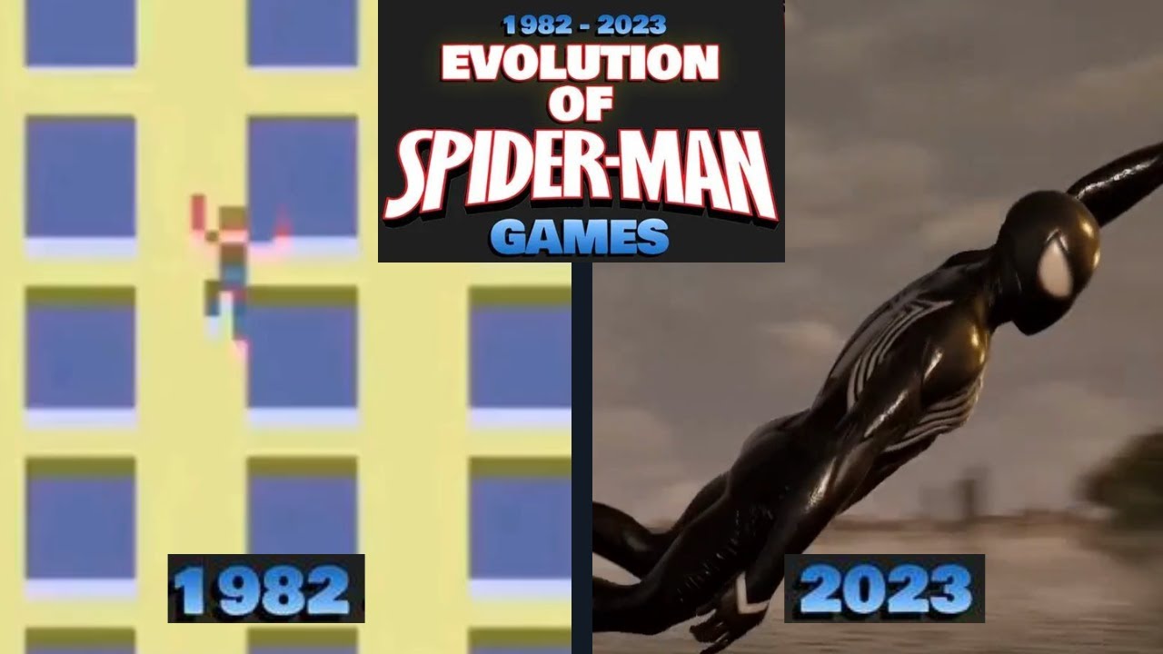 Evolution of SPIDER-MAN Games 1982-2023 