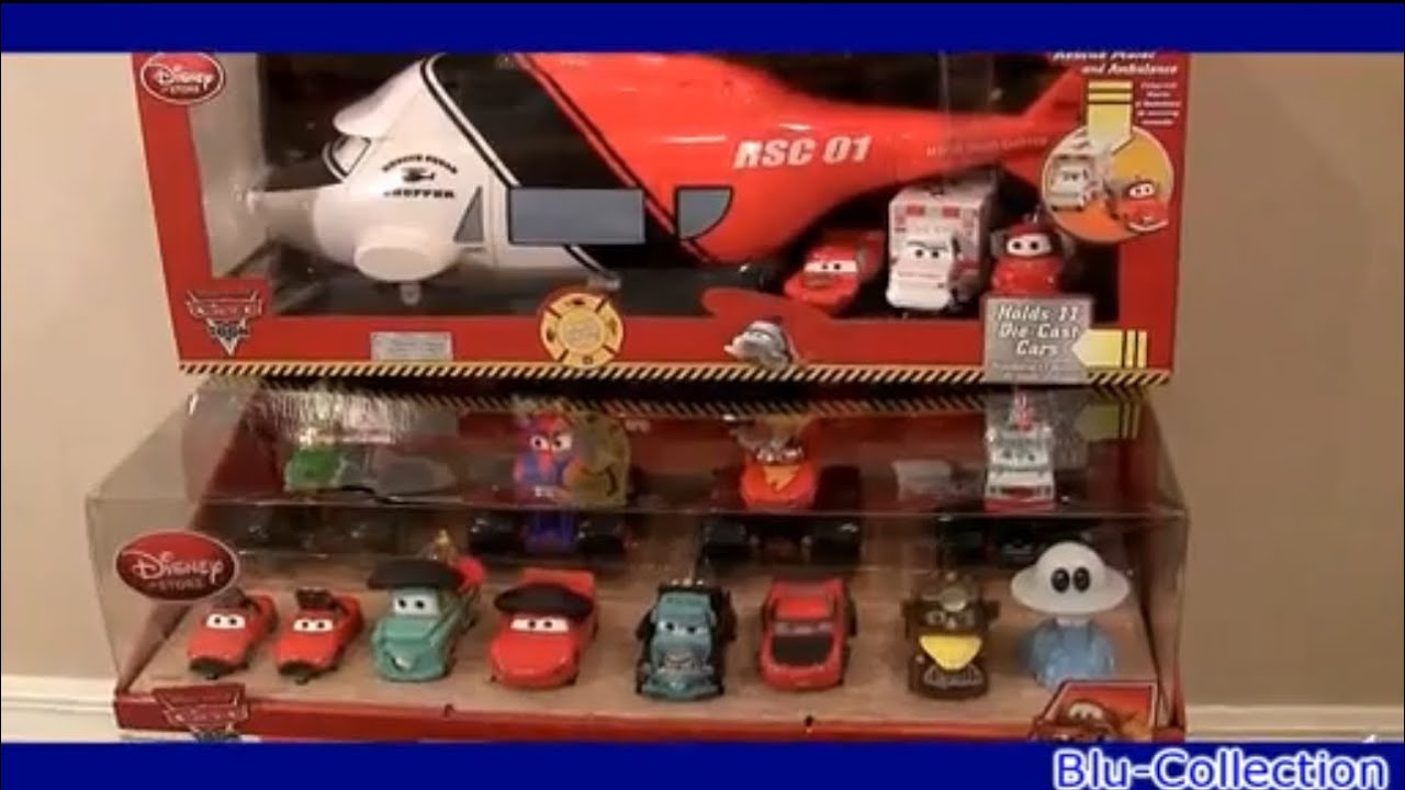 Disney Store Cars Toons 20 Pack & Rescue Squad Chopper Review