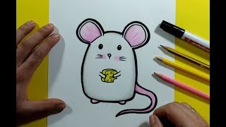 Como dibujar un raton paso a paso 13 | How to draw a mouse 13 - thptnganamst.edu.vn