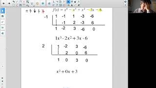 #23 PreCalc Ch2 5 Ex3 Rational Zero Test with Leading Coefficient of 1