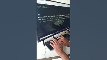 monkey type 50 WPM typing speed #shorts #typing