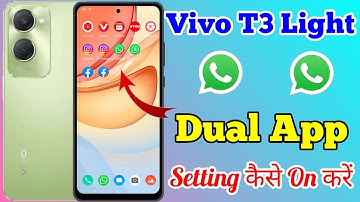 Vivo T3 Light 5g App Clone & Dual App Setting Kaise On Kare // How To Dual App In Vivo T3 Light 5g